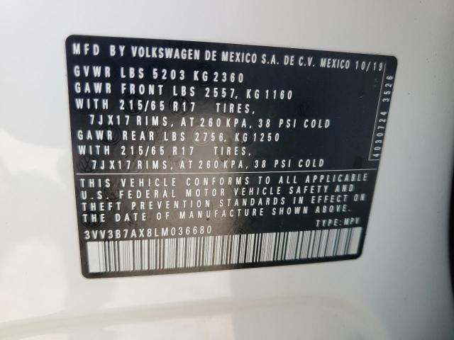 2020 VOLKSWAGEN TIGUAN SE - 3VV3B7AX8LM036680