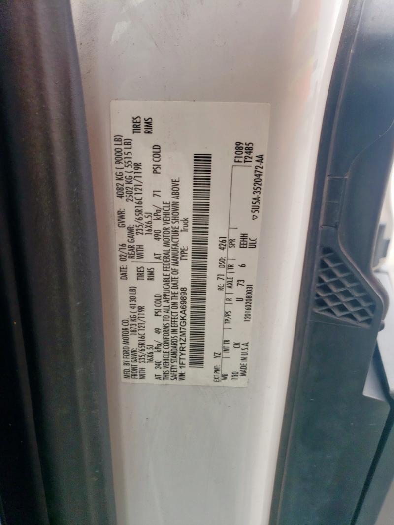 2016 FORD TRANSIT T- 1FTYR1ZM7GKA69898