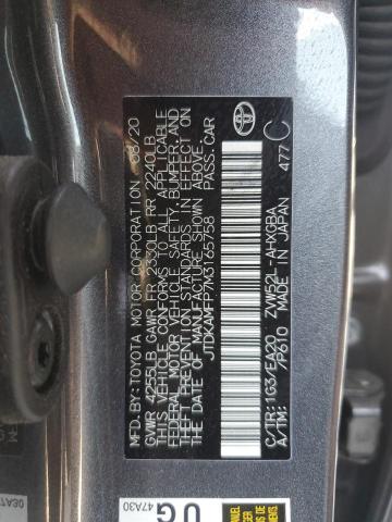 2021 TOYOTA PRIUS PRIM JTDKAMFP7M3165758