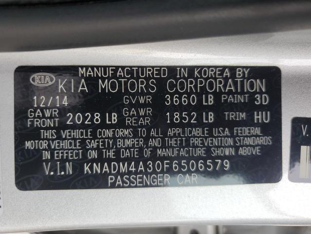 2015 KIA RIO LX KNADM4A30F6506579