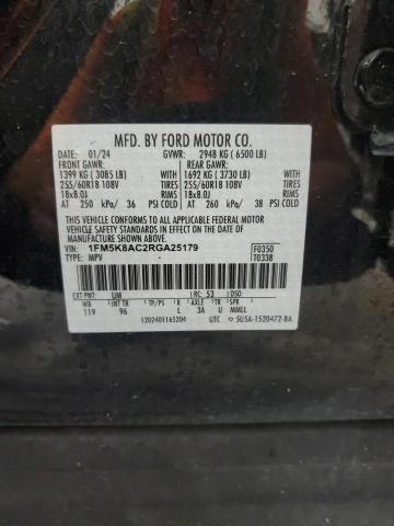 2024 FORD POLICE INTERC 1FM5K8AC2RGA25179