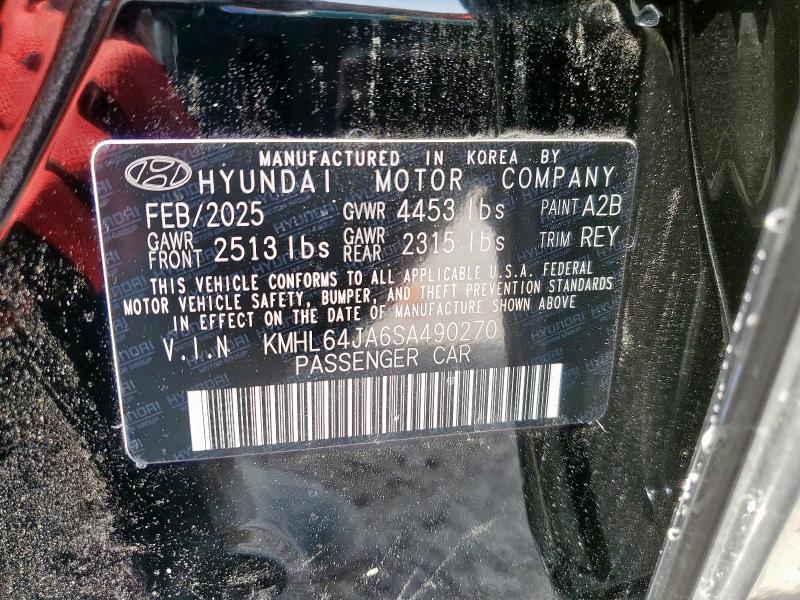 2025 HYUNDAI SONATA SEL KMHL64JA6SA490270