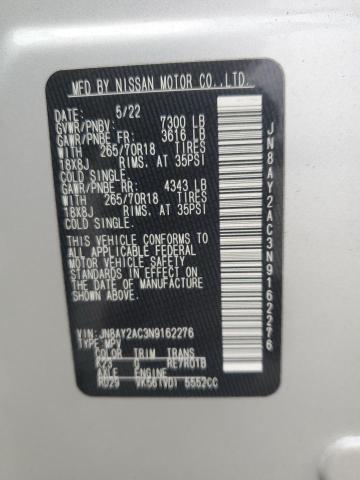 2022 NISSAN ARMADA JN8AY2AC3N9162276