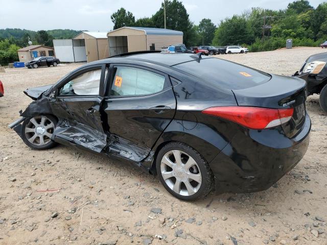 HYUNDAI ELANTRA GL 2013 black  gas KMHDH4AEXDU600160 photo #3