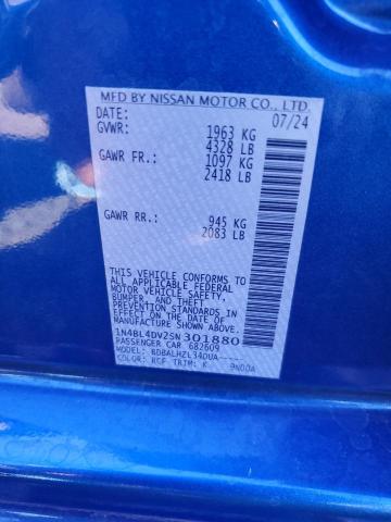 2025 NISSAN ALTIMA SV 1N4BL4DV2SN301880
