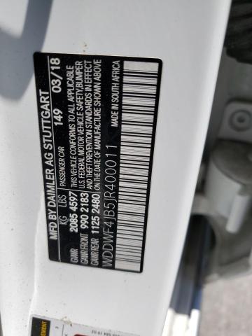 2018 MERCEDES-BENZ C 300 WDDWF4JB5JR400011