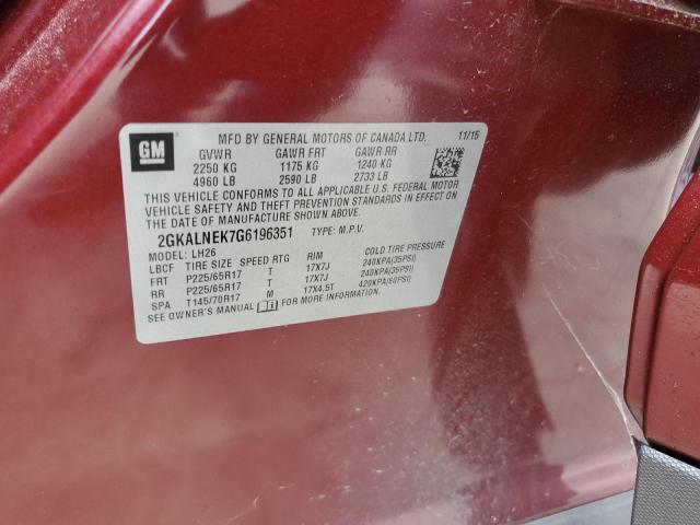 2016 GMC TERRAIN SL - 2GKALNEK7G6196351
