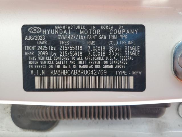 2024 HYUNDAI KONA SEL - KM8HBCAB8RU042769