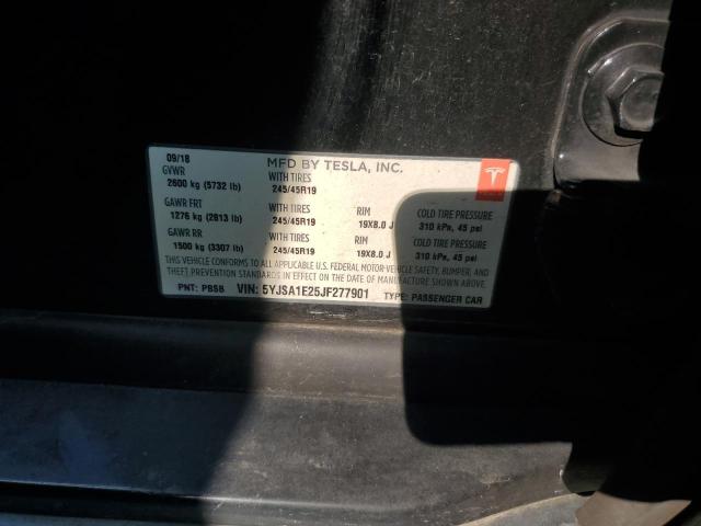 2018 TESLA MODEL S - 5YJSA1E25JF277901