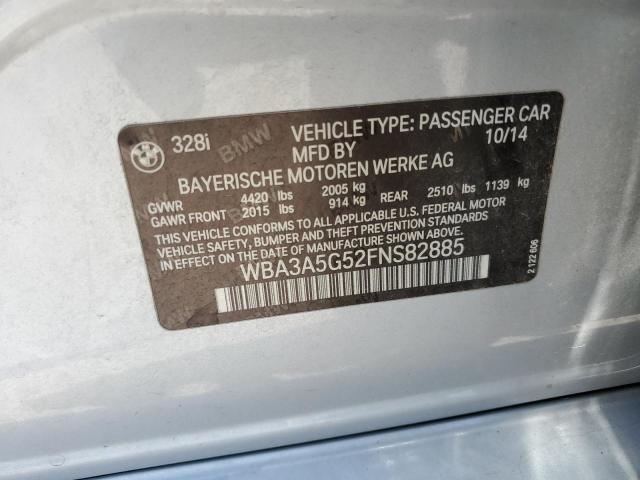 2015 BMW 328 I WBA3A5G52FNS82885