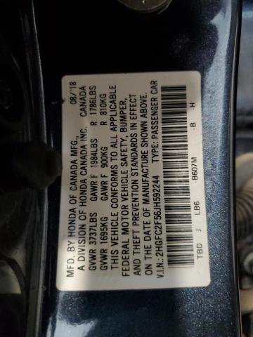 2018 HONDA CIVIC LX 2HGFC2F56JH592244