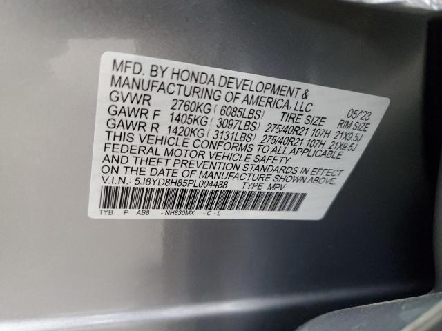 2023 ACURA MDX TYPE S 5J8YD8H85PL004488