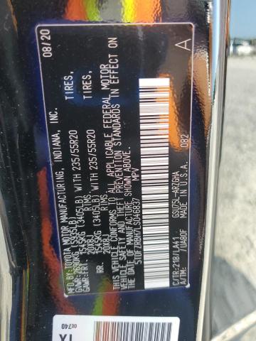 2020 TOYOTA HIGHLANDER 5TDFZRBH7LS046837