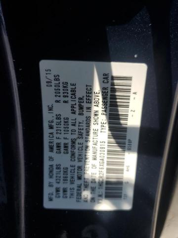 2016 HONDA ACCORD SPO 1HGCR2F6XGA030915