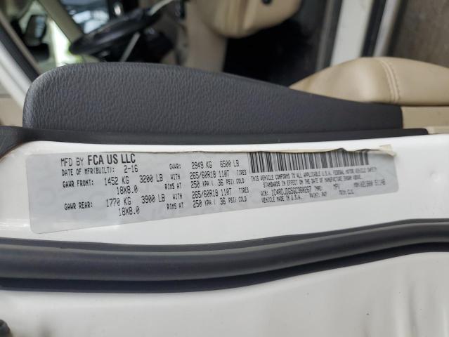 2016 DODGE DURANGO LI 1C4RDJDG5GC360267