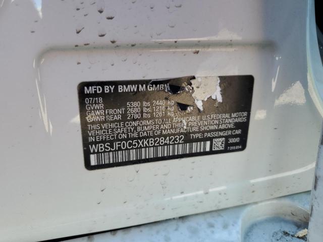 2019 BMW M5 WBSJF0C5XKB284232