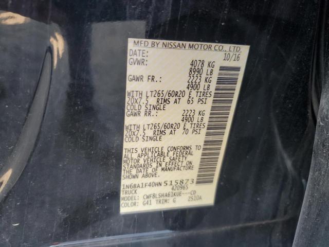 2017 NISSAN TITAN XD S - 1N6BA1F40HN515873
