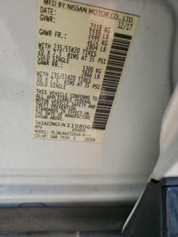 2018 NISSAN MURANO S - 5N1AZ2MG5JN119806