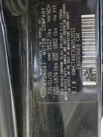 2016 HYUNDAI ACCENT SE KMHCT4AE3GU952012