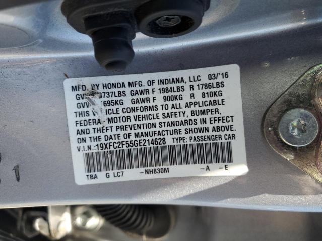 2016 HONDA CIVIC LX 19XFC2F55GE214628