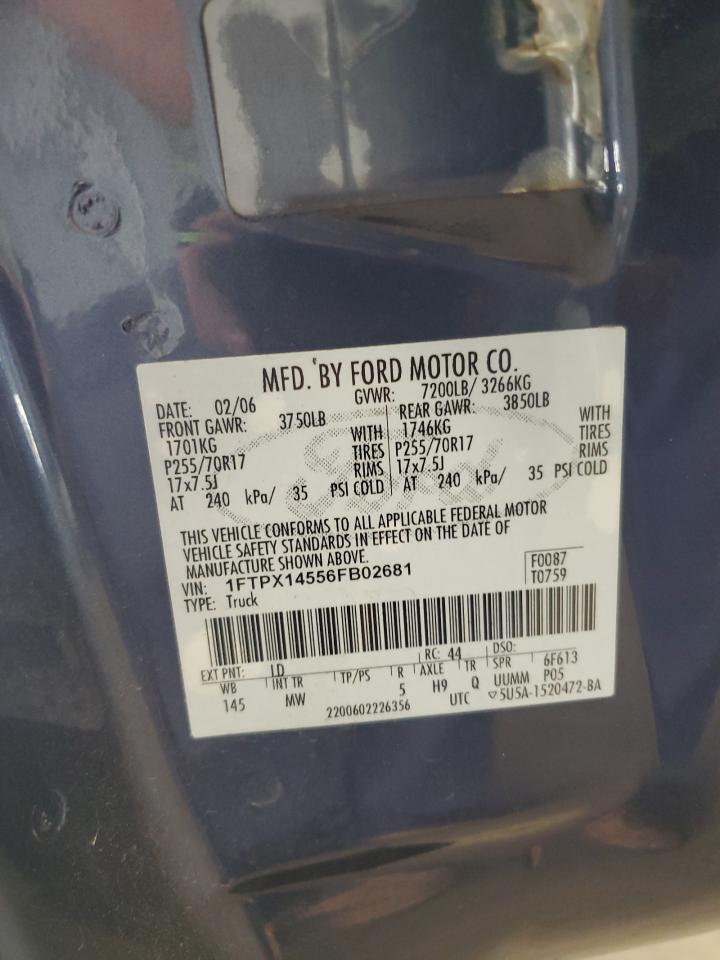 Lot #3298316129 2006 FORD F-150