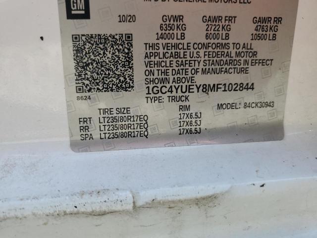 2021 CHEVROLET SILVERADO K3500 LTZ 1GC4YUEY8MF102844
