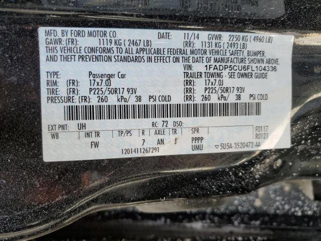 2015 FORD C-MAX PREM 1FADP5CU6FL104336
