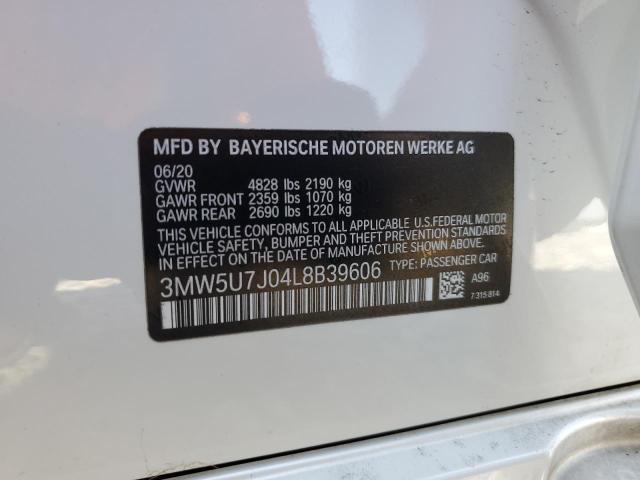 2020 BMW M340I 3MW5U7J04L8B39606
