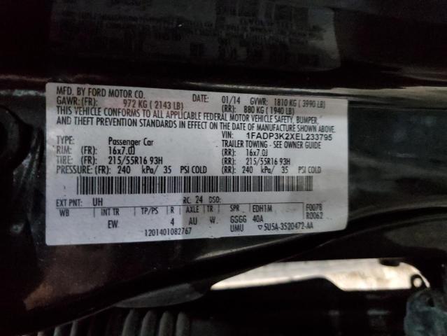 2014 FORD FOCUS SE - 1FADP3K2XEL233795