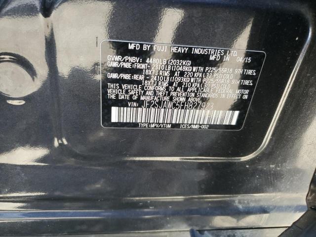 2015 SUBARU FORESTER 2 JF2SJAWC5FH827923