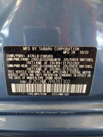2023 SUBARU CROSSTREK JF2GTHMC7PH281302
