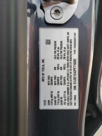 2023 TESLA MODEL 3 5YJ3E1EA3PF716005
