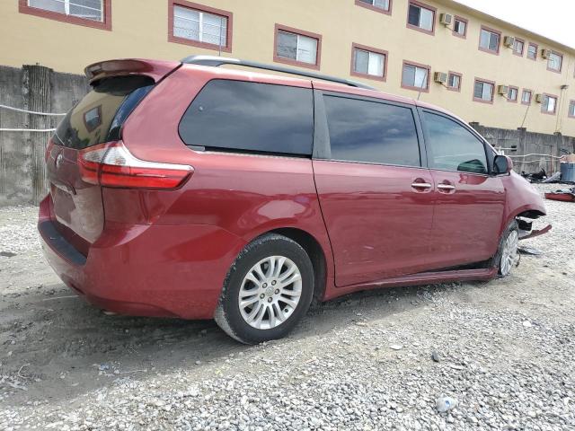 TOYOTA SIENNA XLE 2017 burgundy  gas 5TDYZ3DC9HS796884 photo #4