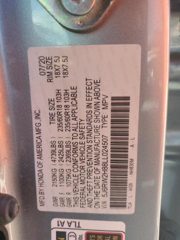 2020 HONDA CR-V EXL 5J6RW2H88LL024507
