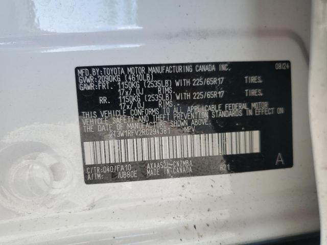 2024 TOYOTA RAV4 XLE - 2T3W1RFV2RC294381