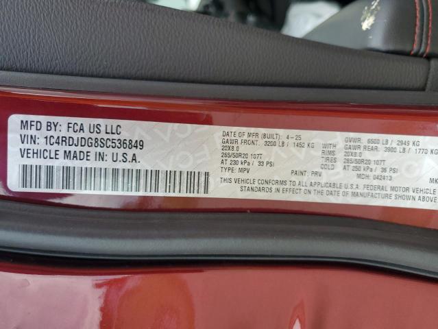 2025 DODGE DURANGO GT 1C4RDJDG8SC536849