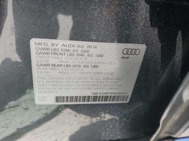 2015 AUDI Q5 PREMIUM WA1LFAFP7FA038330