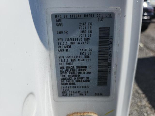 2017 NISSAN NV 3N6CM0KN2HK703837