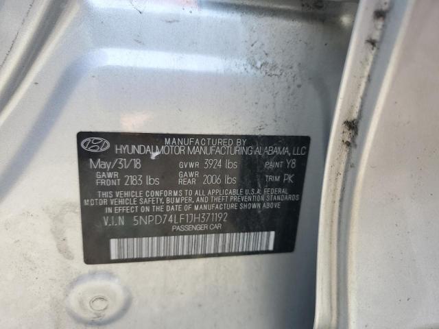 2018 HYUNDAI ELANTRA SE - 5NPD74LF1JH371192