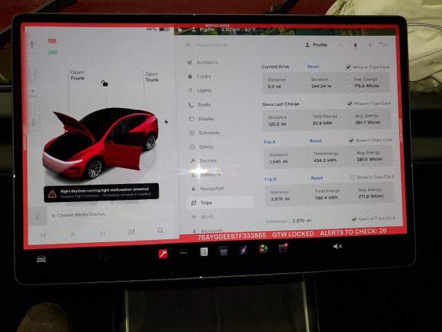 2026 TESLA MODEL Y 7SAYGDEE6TF333855