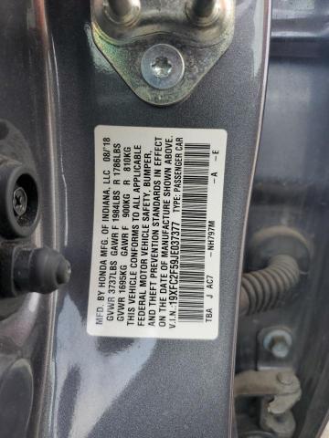 2018 HONDA CIVIC LX 19XFC2F59JE037377