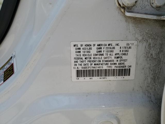 2017 ACURA ILX BASE W 19UDE2F37HA014615