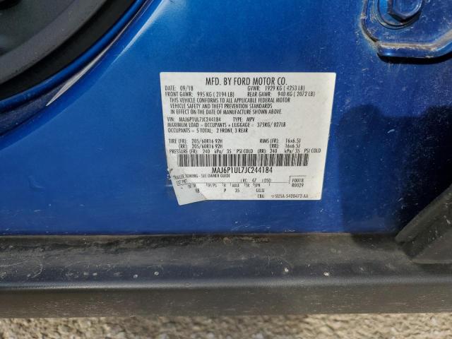 2018 FORD ECOSPORT MAJ6P1UL7JC244184