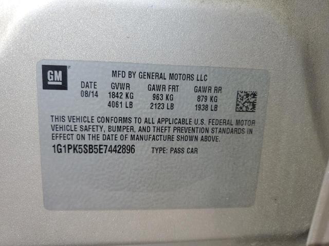 2014 CHEVROLET CRUZE LT - 1G1PK5SB5E7442896