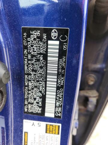 2016 TOYOTA PRIUS JTDKARFU1G3526747