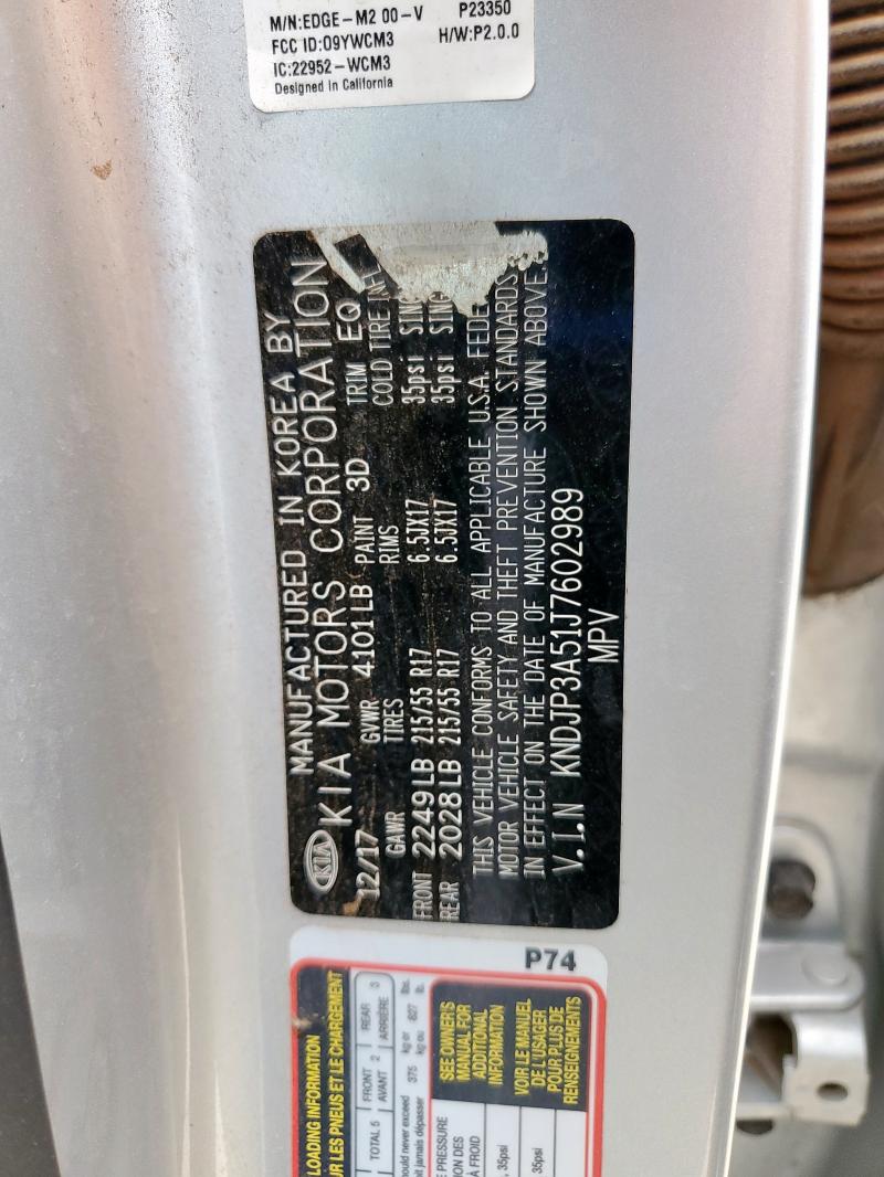 2018 KIA SOUL + - KNDJP3A51J7602989