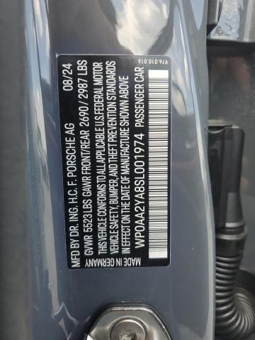 2025 PORSCHE PANAMERA B WP0AA2YA8SL001974