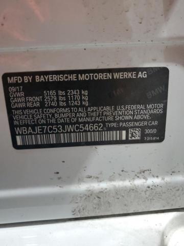 2018 BMW 540 XI WBAJE7C53JWC54662