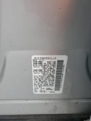 2012 NISSAN MURANO S - JN8AZ1MW3CW210967