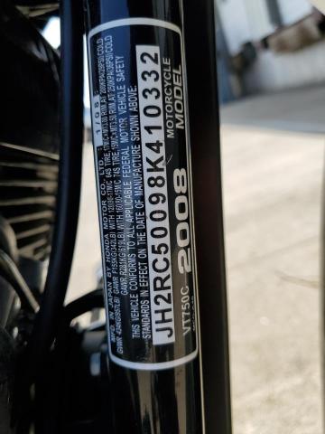2008 HONDA VT750 C JH2RC50098K410332